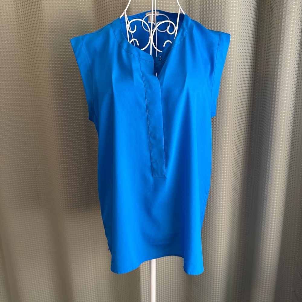 J. Crew Blue Sleeveless Blouse